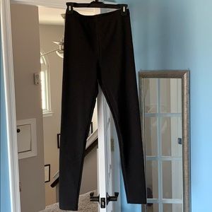 Black Ribbed Leggings